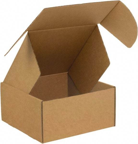 Made in USA - 10" Wide x 14" Long x 6" High Rectangle Crush Proof Mailers - 1 Wall, Kraft (Color) - Eagle Tool & Supply