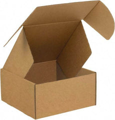 Made in USA - 10" Wide x 14" Long x 6" High Rectangle Crush Proof Mailers - 1 Wall, Kraft (Color) - Eagle Tool & Supply