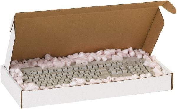 Made in USA - 14" Wide x 24" Long x 4" High Rectangle Crush Proof Mailers - 1 Wall, White - Eagle Tool & Supply
