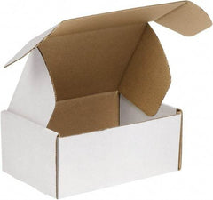 Made in USA - 12" Wide x 18" Long x 6" High Rectangle Crush Proof Mailers - 1 Wall, White - Eagle Tool & Supply