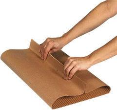 Made in USA - 25' Long x 18" Wide Roll of Singleface Corrugated - Eagle Tool & Supply