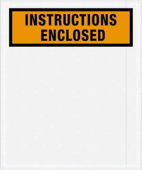 Value Collection - 500 Piece, 12" Long x 10" Wide, Packing List Envelope - Instructions Enclosed, Orange - Eagle Tool & Supply
