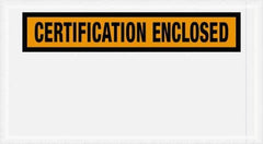 Value Collection - 1,000 Piece, 5-1/2" Long x 10" Wide, Packing List Envelope - Certification Enclosed, Orange - Eagle Tool & Supply