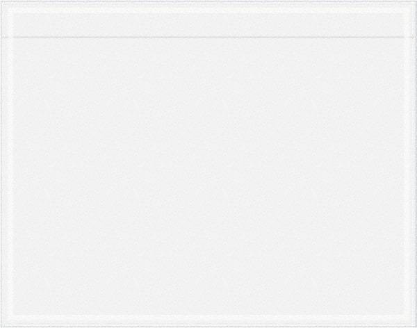 Value Collection - 1,000 Piece, 7" Long x 5-1/2" Wide, Packing List Envelope - Unprinted, Clear - Eagle Tool & Supply