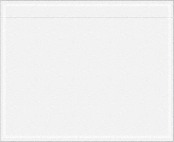Value Collection - 1,000 Piece, 5-1/2" Long x 4-1/2" Wide, Packing List Envelope - Unprinted, Clear - Eagle Tool & Supply
