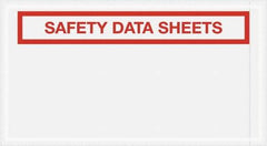Value Collection - 1,000 Piece, 5-1/2" Long x 10" Wide, Packing List Envelope - Material Safety Data Sheets Enclosed, Clear - Eagle Tool & Supply