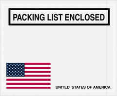 Value Collection - 1,000 Piece, 4-1/2" Long x 5-1/2" Wide, Packing List Envelope - Packing List Enclosed, Red, White & Blue - Eagle Tool & Supply