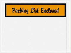Value Collection - 1,000 Piece, 4-1/2" Long x 6" Wide, Packing List Envelope - Packing List Enclosed, Orange - Eagle Tool & Supply