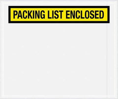 Value Collection - 500 Piece, 10" Long x 12" Wide, Packing List Envelope - Packing List Enclosed, Yellow - Eagle Tool & Supply
