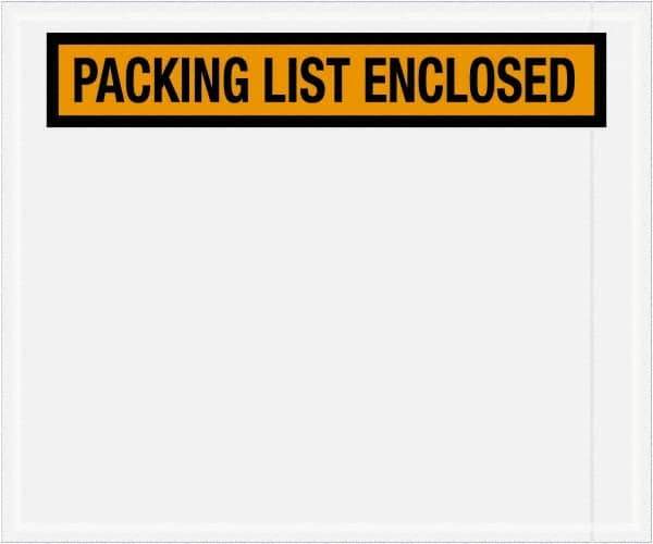 Value Collection - 500 Piece, 10" Long x 12" Wide, Packing List Envelope - Packing List Enclosed, Orange - Eagle Tool & Supply