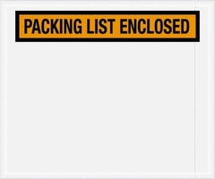 Value Collection - 500 Piece, 10" Long x 12" Wide, Packing List Envelope - Packing List Enclosed, Orange - Eagle Tool & Supply