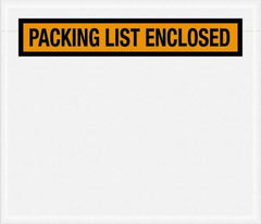 Value Collection - 1,000 Piece, 7" Long x 6" Wide, Packing List Envelope - Packing List Enclosed, Orange - Eagle Tool & Supply