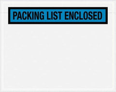 Value Collection - 1,000 Piece, 7" Long x 5-1/2" Wide, Packing List Envelope - Packing List Enclosed, Blue - Eagle Tool & Supply