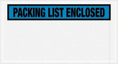 Value Collection - 1,000 Piece, 5-1/2" Long x 10" Wide, Packing List Envelope - Packing List Enclosed, Blue - Eagle Tool & Supply
