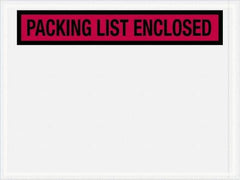 Value Collection - 1,000 Piece, 4-1/2" Long x 6" Wide, Packing List Envelope - Packing List Enclosed, Red - Eagle Tool & Supply