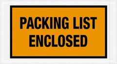Value Collection - 1,000 Piece, 5-1/2" Long x 10" Wide, Packing List Envelope - Packing List Enclosed, Orange - Eagle Tool & Supply