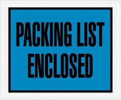 Value Collection - 1,000 Piece, 4-1/2" Long x 5-1/2" Wide, Packing List Envelope - Packing List Enclosed, Blue - Eagle Tool & Supply