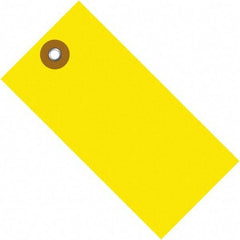 Dupont - 2-3/4" High x 1-3/8" Long, Safety & Facility Blank Tag - Yellow Spunbonded Olefin - Eagle Tool & Supply