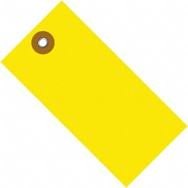 Dupont - 5-1/4" High x 2-5/8" Long, Safety & Facility Blank Tag - Yellow Spunbonded Olefin - Eagle Tool & Supply
