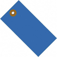 Dupont - 5-3/4" High x 2-7/8" Long, Safety & Facility Blank Tag - Blue Spunbonded Olefin - Eagle Tool & Supply