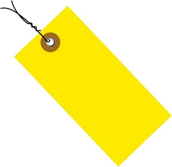 Dupont - 2-3/4" High x 1-3/8" Long, Safety & Facility Blank Tag - Yellow Spunbonded Olefin - Eagle Tool & Supply