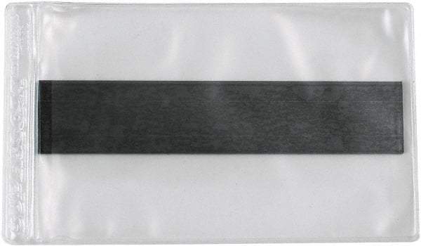 Superscan - 50 Piece Clear Magnetic Vinyl Envelope - 2" High x 3-1/2" Wide - Eagle Tool & Supply