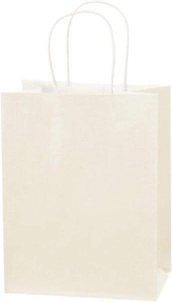 Made in USA - Kraft Grocery Bag - 8 x 4-1/2 x 10-1/4, French Vanilla - Eagle Tool & Supply