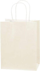 Made in USA - Kraft Grocery Bag - 8 x 4-1/2 x 10-1/4, French Vanilla - Eagle Tool & Supply