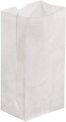 Made in USA - Kraft Grocery Bag - 3-1/2 x 2-3/8 x 6-7/8, White - Eagle Tool & Supply