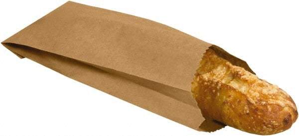 Made in USA - Kraft Grocery Bag - 3-3/4 x 2-1/4 x 11-1/2, Kraft - Eagle Tool & Supply