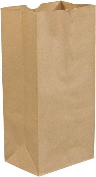 Made in USA - Kraft Grocery Bag - 8-1/4 x 5-5/16 x 16-1/8, Kraft - Eagle Tool & Supply