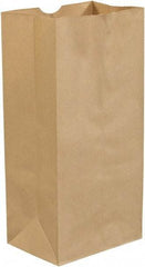 Made in USA - Kraft Grocery Bag - 8-1/4 x 5-1/4 x 18, Kraft - Eagle Tool & Supply