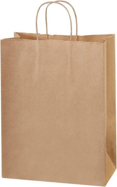 Made in USA - Kraft Grocery Bag - 10 x 5 x 13, Kraft - Eagle Tool & Supply