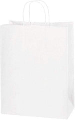 Made in USA - Kraft Grocery Bag - 10 x 5 x 13, White - Eagle Tool & Supply