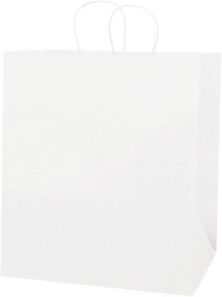 Made in USA - Kraft Grocery Bag - 14 x 10 x 15-1/2, White - Eagle Tool & Supply
