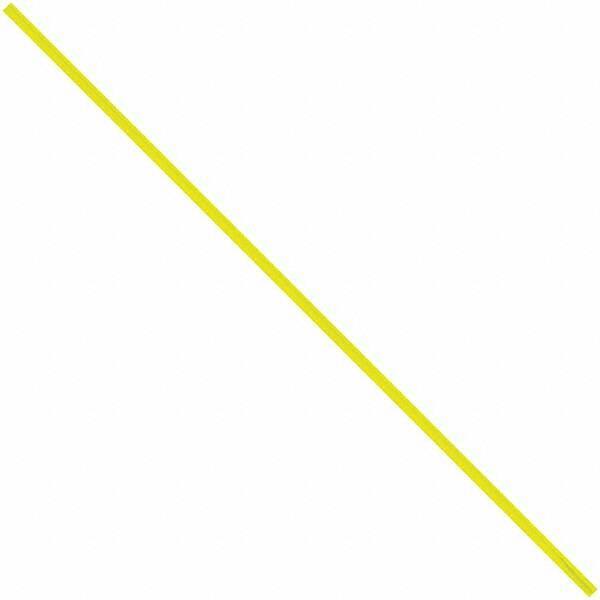 Made in USA - 6" Long, Bag Tie - Yellow - Eagle Tool & Supply