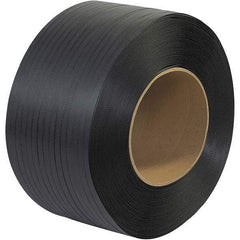 Made in USA - 9,000' Long x 1/2" Wide, Coil Case Polypropylene Strapping - 300 Lb Capacity, 0.015" Thick - Eagle Tool & Supply