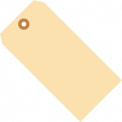 Made in USA - 2-3/4" High x 1-3/8" Long, Safety & Facility Blank Tag - Manila Cardstock - Eagle Tool & Supply