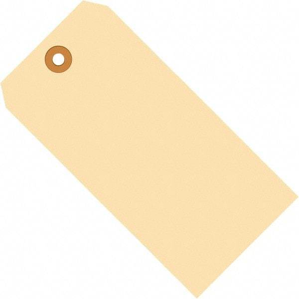 Made in USA - 2-3/4" High x 1-3/8" Long, Safety & Facility Blank Tag - Manila Cardstock - Eagle Tool & Supply