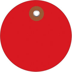 Made in USA - Safety & Facility Blank Tag - Red Vinyl - Eagle Tool & Supply