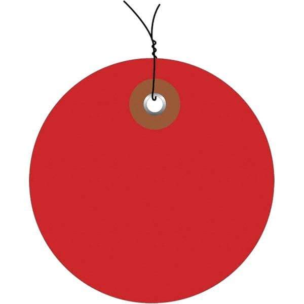 Made in USA - Safety & Facility Blank Tag - Red Vinyl - Eagle Tool & Supply