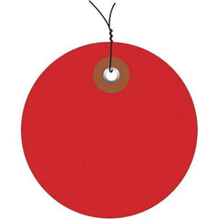 Made in USA - Safety & Facility Blank Tag - Red Vinyl - Eagle Tool & Supply