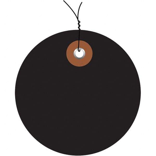 Made in USA - Safety & Facility Blank Tag - Black Vinyl - Eagle Tool & Supply