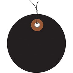 Made in USA - Safety & Facility Blank Tag - Black Vinyl - Eagle Tool & Supply