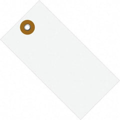 Dupont - 4-1/4" High x 2-1/8" Long, Safety & Facility Blank Tag - White Spunbonded Olefin - Eagle Tool & Supply