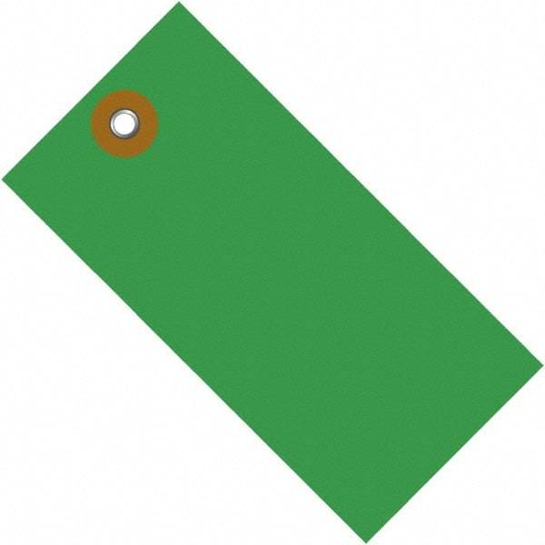 Dupont - 3-1/4" High x 1-5/8" Long, Safety & Facility Blank Tag - Green Spunbonded Olefin - Eagle Tool & Supply