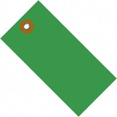 Dupont - 5-3/4" High x 2-7/8" Long, Safety & Facility Blank Tag - Green Spunbonded Olefin - Eagle Tool & Supply