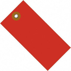 Dupont - 2-3/4" High x 1-3/8" Long, Safety & Facility Blank Tag - Red Spunbonded Olefin - Eagle Tool & Supply