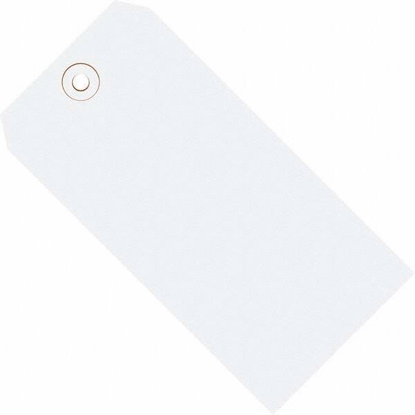 Made in USA - 2-3/4" High x 1-3/8" Long, Safety & Facility Blank Tag - White Cardstock - Eagle Tool & Supply