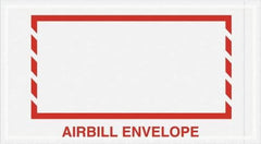 Value Collection - 1,000 Piece, 5-1/2" Long x 10" Wide, Packing List Envelope - Airbill Envelope, Red - Eagle Tool & Supply